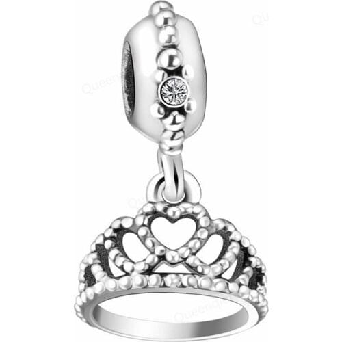 Crown 925 Sterling Silver Charm Beads Fit Original Charms Bracelet DIY Jewelry Making For Women Wholesale Fashion Pendant