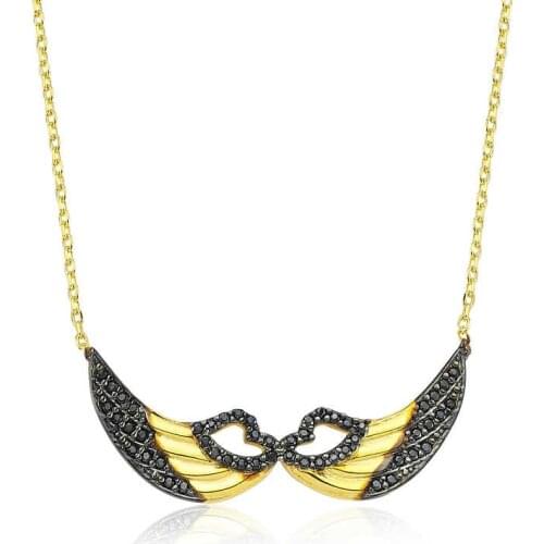 Tevuli 925 Sterling Silver Angel Wing Lady Necklace