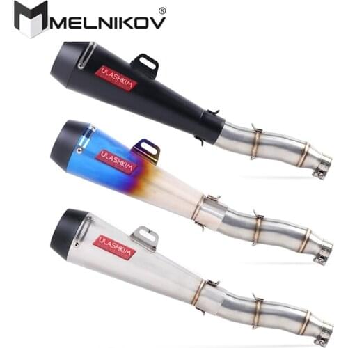 Motorcycle Full Exhaust System Muffler Escape Slip On For YAMAHA Tricker XG250 XT250 XG XT 250 CC Middle Pipe Adapter Exhaust