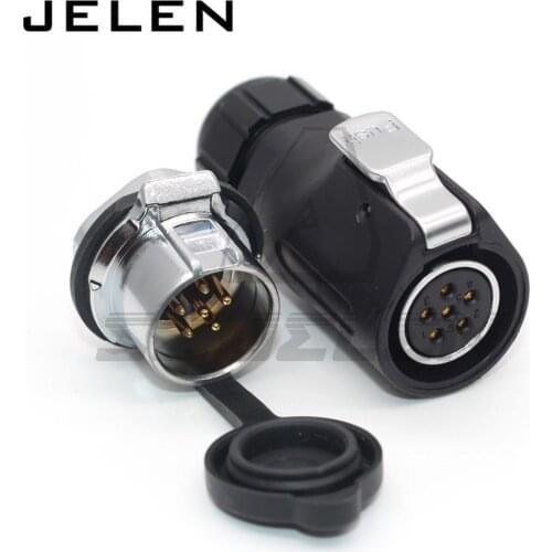 XHE20, Waterproof Connector 6pin Power Solar Cable Circular Industrial Male socket Female Plug