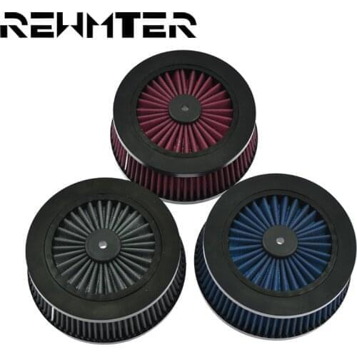 Motorcycle Air Cleaner Intake Filter Repalecment Element Red/Blue/Gray For Harley Touring FLSTN Sportster XL 883 1200