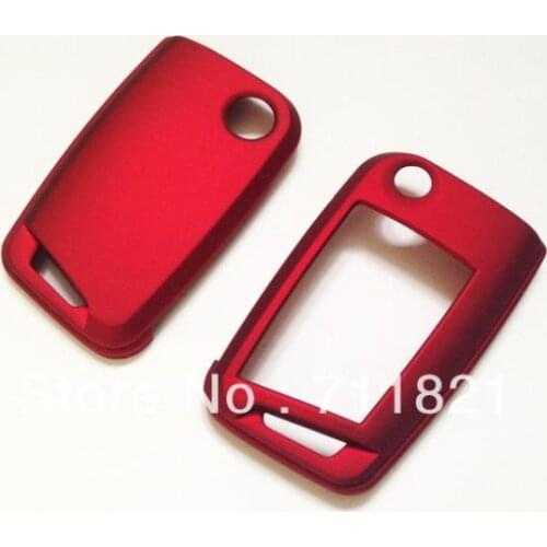 Hard Plastic Remote Key Cover Metallic Red For Volkswagen For VW Golf MK7