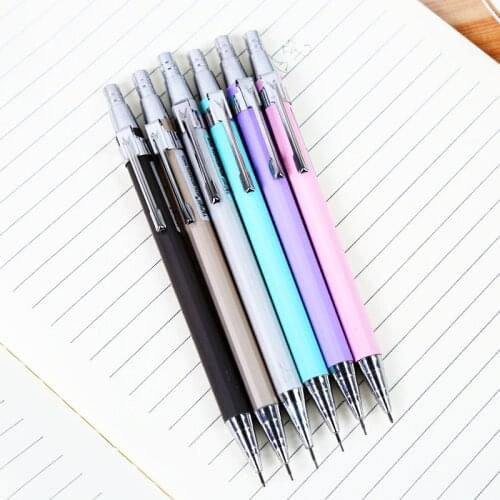 1-Piece Mechanical Pencil 0.7mm Metal Propelling Pencils for Children Student School Office Supplies Cute Pencils