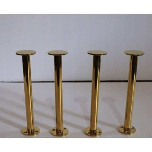 4pcs/lot Gold Stainless Steel Cabinet Legs 22CM TV Cabinet Holder Furniture Leg Cupboard Legs