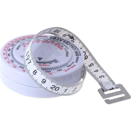 1pcs 150cm Body Retractable Tape For Diet Weight Loss Tape Measure & Calculator Keep Your Beauty Body Ruler
