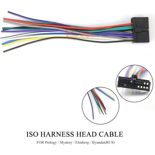 15-008 Car ISO Harness Head Cable for AUDIOVOX -AEG -CLATRONIC Stereo Radio Wire Adapter Plug Wiring Connector Cable