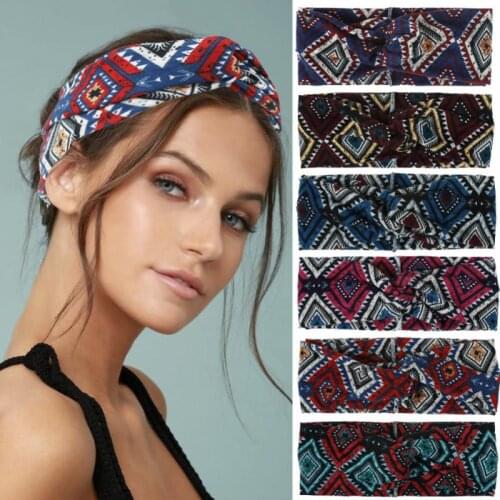 2021 Knotted Striped Turban Headband Elastic Headwear Head Wrap Women Hair Accessories for Women Striped Hair Band