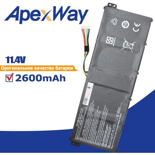 2600mah 11.4v AC14B18J Laptop Battery for AcerAspire AC14B13j E3-111 E3-112 E3-112M ES1-511 TravelMate B116 B115-M B115-MP