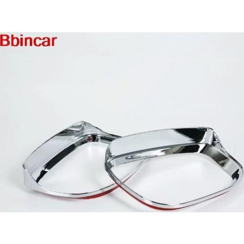Bbincar ABS Chrome Rear View Rearview Side Glass Mirror Cover Rain Shield Sun Visor Trim 2pcs For Mazda CX-5 CX5 2017 2018