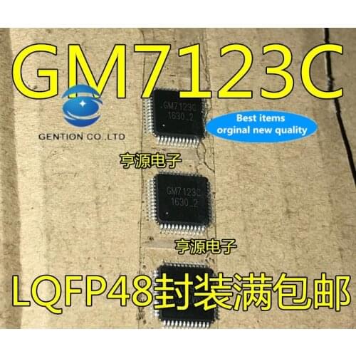 5PCS GM7123 GM7123C video decoding chip LQFP48 in stock 100% new and original