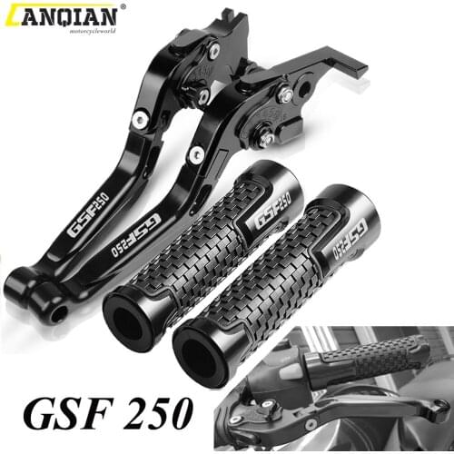 For SUZUKI GSF250 GSF 250 BANDIT All Years Motorcycle Accessories CNC Adjustable Extendable Brake Clutch Levers Handle Bar Grips