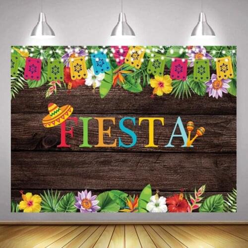 Carnival Hanging Flowers Retro Wood Grain Backdrop Friends Happy Party Venue Decoration Studio Photography Background Cloth