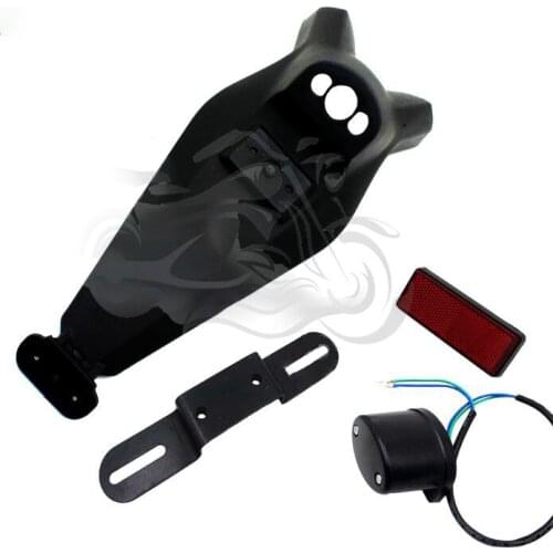 Fit for ZX10R 2006 2007 ZX 10R ZX-10R Rear Tire Fender Turn light Splash Guard License Plate Reflector Mudguard Holder Bracket
