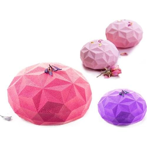 Diamond Shaped Mousse Mold Silicone Cake Moulds for Fondant Baking Form Ice Cube Chocolate Mold Cake Decorating Tool