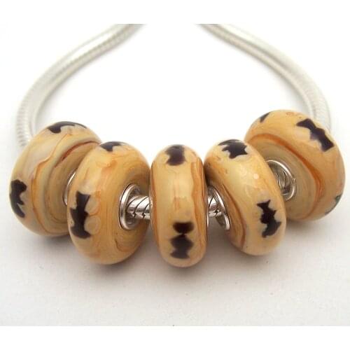 JGWGT 2711 5X 100% Authenticity S925 Sterling Silver Beads Murano Glass beads Fit European Charms Bracelet diy jewelry Lampwork