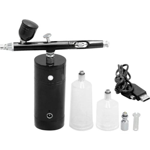 KKmoon Airbrush Kit Portable Airbrush Compressor Spray Pump Dual Action Handheld Airbrush Gun for FX Makeup Tattoo Painting