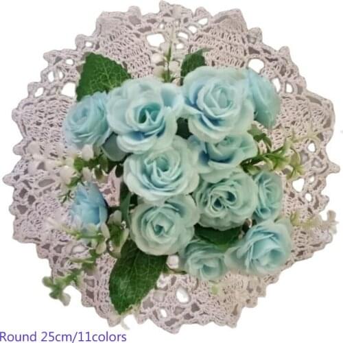 Round cotton placemat cup drink coaster mug kitchen wedding dining table place mat cloth lace Crochet tea coffee doily plate pad