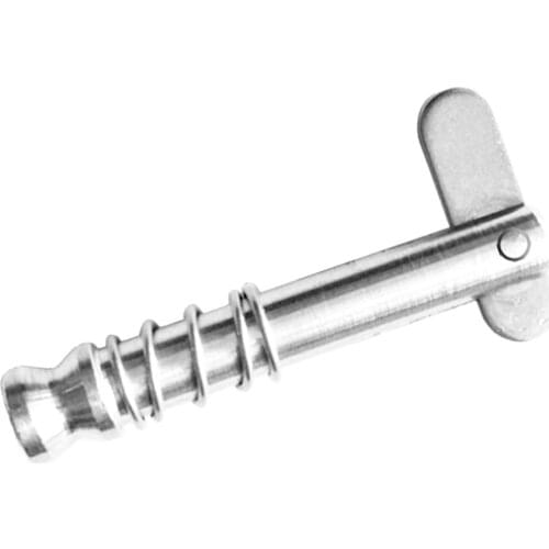 Boat Bimini Top Quick Release Pin 1/4 inch 6mm Diameter with Spring - Full 316 Stainless Steel - 1 inch Usable Length