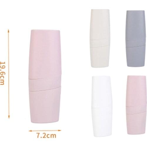 Cute Portable 3in1 washable cup toothbrush storage box 19.6*7.2*5.4cm