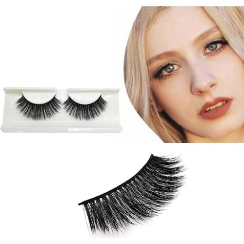 Mink Eyelashes 3D Mink False Eyelash Natural Full Strip Transparent band lashes cilios posticos 14 styles Invisible Band Lashes