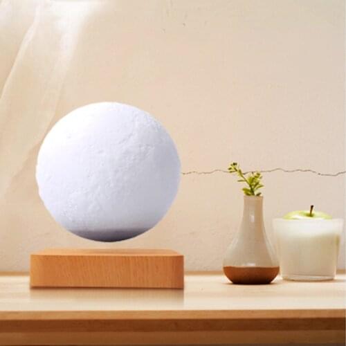 NEW 3D Touch Magnetic Levitation Rotating Creative LED Night Light Moon Light Desktop Decoration Valentines Day Christmas Gift