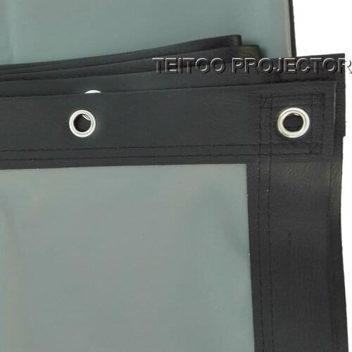 New 72 Inches 4:3 Wall Mounted PVC Curtain Rear Projection Film Projector Screen For Mini LED Projector Supplies