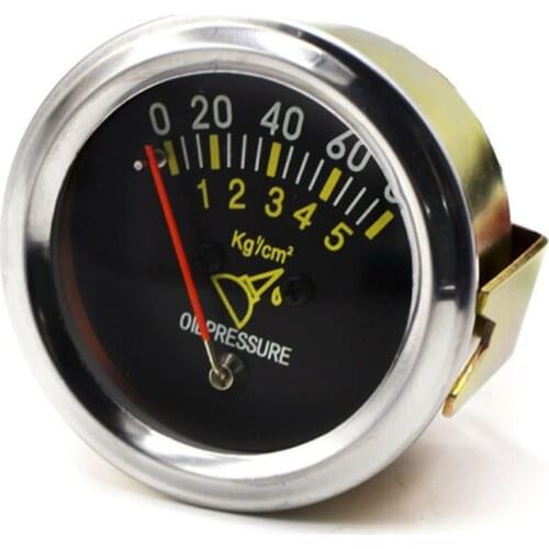 2" 52mm 0-80PSI Universal Mechanical Auto Car Oil Press Pressure Gauge Meter DC 12V Car Boat Fuel Level Gauge Meter
