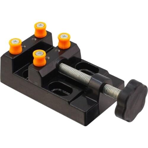 VT-055 Mini Drill Press Vise Jaw Bench Clamp Hobby Model Building Tool Gift