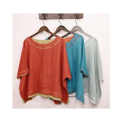 Yuemingfei Linen Blouses