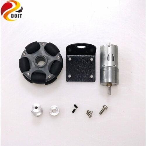 1 Set 58mm Omni/Universal Wheel+4mm 9V/12V Motor+ 25mm Motor Bracket+Screws for Arduino Smart Robot Car DIY RC Toy Parts
