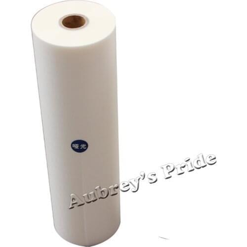 1 PC 28Mic 630MMx200Meters Satin Matt or Glossy Clear 1" Core Hot Laminating Films Bopp for Hot Roll Laminator