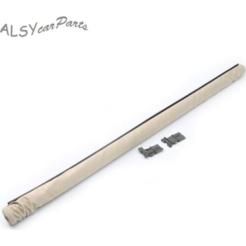 1K9 877 307 Beige Curtain Sunroof Sunshade Shade Cover W/ Clip For Audi Q5 VW Tiguan Golf Passat Sharan Skoda Yeti Seat Alhambra