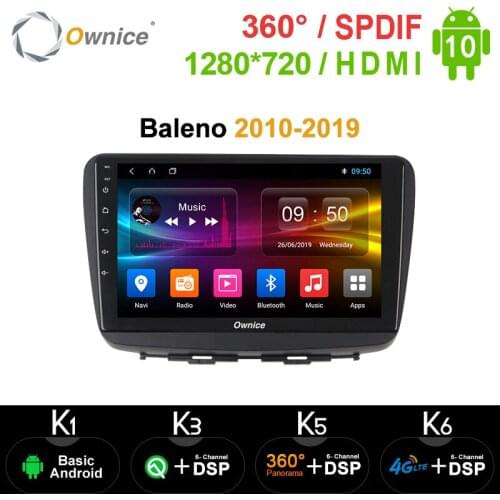 PX6 DSP 10.1" Car DVD Player 64GB ROM 4GB RAM WIFI 4G LTE GPS map Radio TPMS OBD TV Android 10.0 For SUZUKI Baleno 2010 - 2019