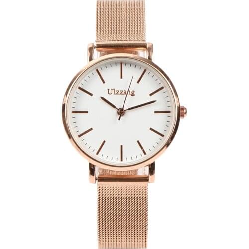 New Brand Mesh Belt Watch Small Womens Watch Fashion Simple Ultra-Thin Watch Top Brand Luxury Ladies Watches Hot Selling