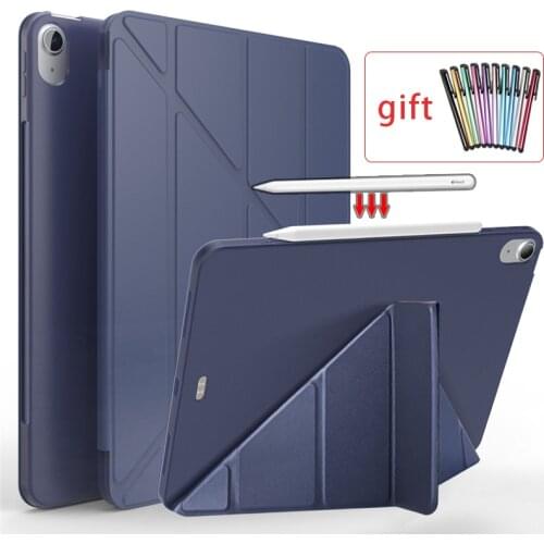 Case For New iPad Air 4 10.9 2020 Smart PU Leather Magnetic tablet cover For iPad 10.9in Air4 case Ultra Thin Soft back+Pencil