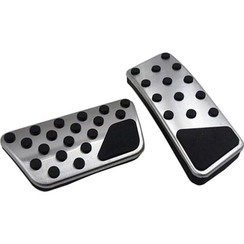 For jeep wrangler JL 2018 2019 JK 2007-2017 stainless steel Car Accelerator Pedal Brake Pedals Non Slip Pedal Pads Cover AT 2pcs