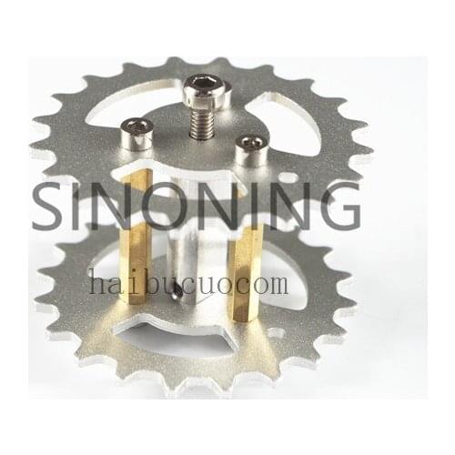 2pc Aluminum Alloy Metal Driving Wheel for Robot Tank Chassis silver color 1/16 heng long tiger tank