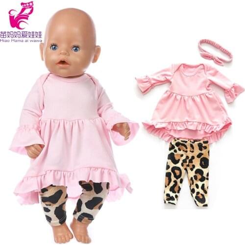 43cm Baby Doll pink full skirt 18 Inch American OG girl Doll one-piece dress