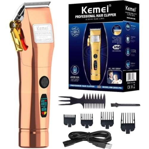 Original adjustable LCD rechargeable exquisite hair clipper hair trimmer electric beard trimmer men finishing cutting tool