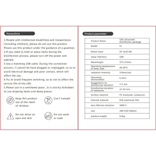 Multipurpose UV Light Sterilizer Bag 360° Disinfection Case Sanitizer Nail Tools Manicure Tool Sterilizer Salon Sterilizer Box