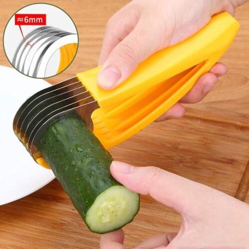 Multifunctional Banana Shredder Cutter Stainless Steel Fruit Vegetable Sausage Slicer Cooking Tools Kitchen Accessories Gadgets