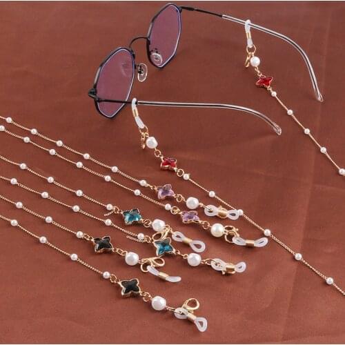 2021 New Sunglasses Glasses Chains Lanyards Fashion Accessories Masked Eyeglass Eyewear Gold Color Chain For Women Men Wholesale