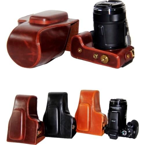 New PU Leather Video Camera case bag For Nikon Coolpix P900s P900 Camera Bag 3 color brown coffee black