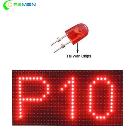 P10 Outdoor SMD Single Red Color Led Panel Display Module 32x16 320x160mm