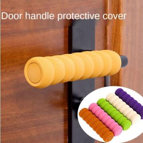 Door Handle Protector Collision Pad Childrens Sponge Door Handle Sheath Door Handle Anti-Collision Non-Slip Protective Cover