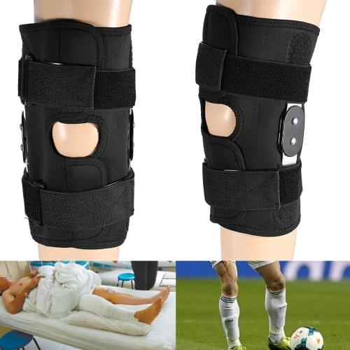 Adjustable Medical Knee Joint Fixed Brace Support Orthosis Patella Knee Compression Sleeve Splint Support Rehabilitation Bracket