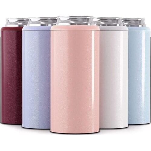 New product 12oz Double wall 304 stainless steel thermos insulated vacuum beer cooler,Skinny Can Cooler