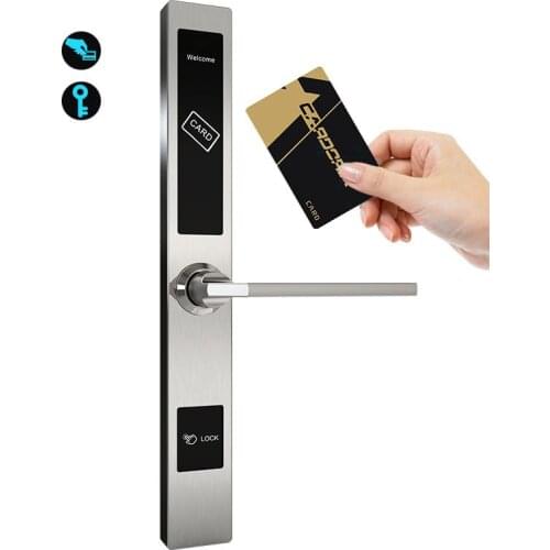 Sliding Door Card Lock Balcony Door Card Lock KFC Door Card Lock Sunroom Card Key Locks 304 Stainless Lock Body 35*85 28*85