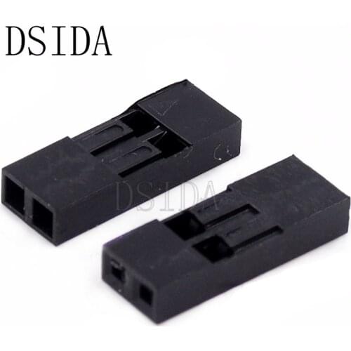 50PCS New 2.54mm 2Pin 2P Dupont Connector Dupont Plastic Shell Plug Dupont Housing 2Pin Header