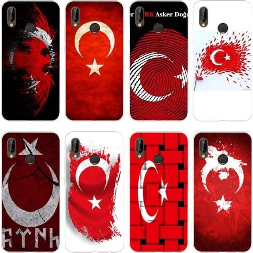 55H hot Turkey Flag Soft Silicone Tpu Cover Case for huawei Nova 3 3i p smart